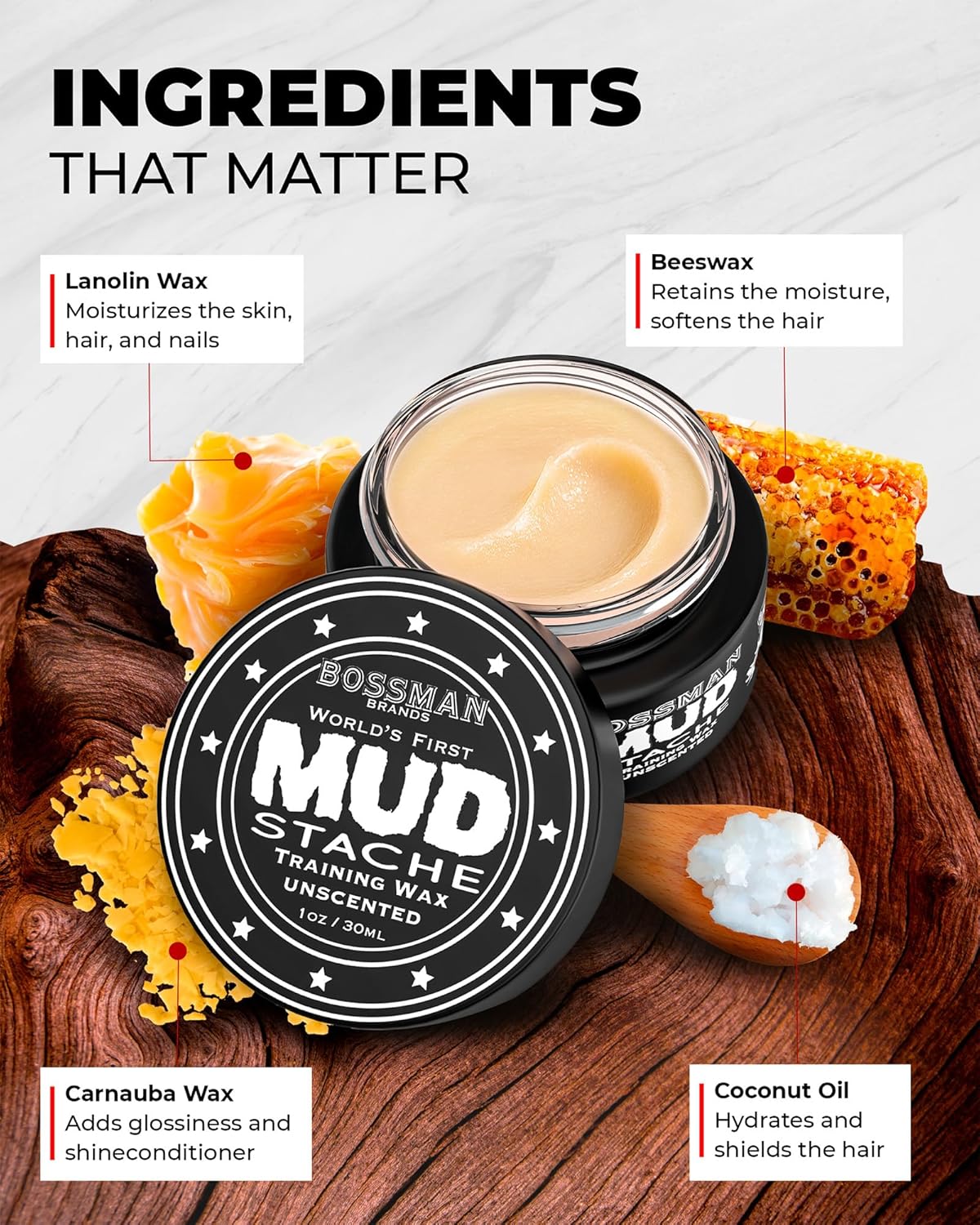 Mustache Wax | MUDstache® Mustache Training Wax