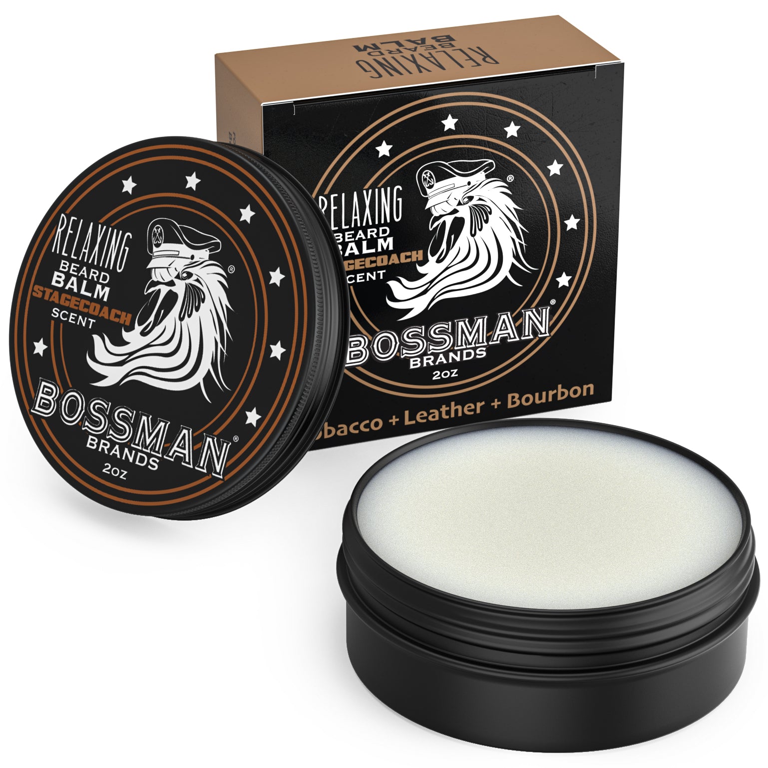 Relaxing Beard Balm - 6 Pack (Magic, Stagecoach, Hammer, Gold, Vetiver)