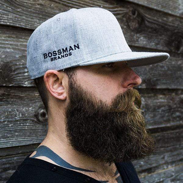 Bossman Heather Grey Snapback Hat Bossman Brands