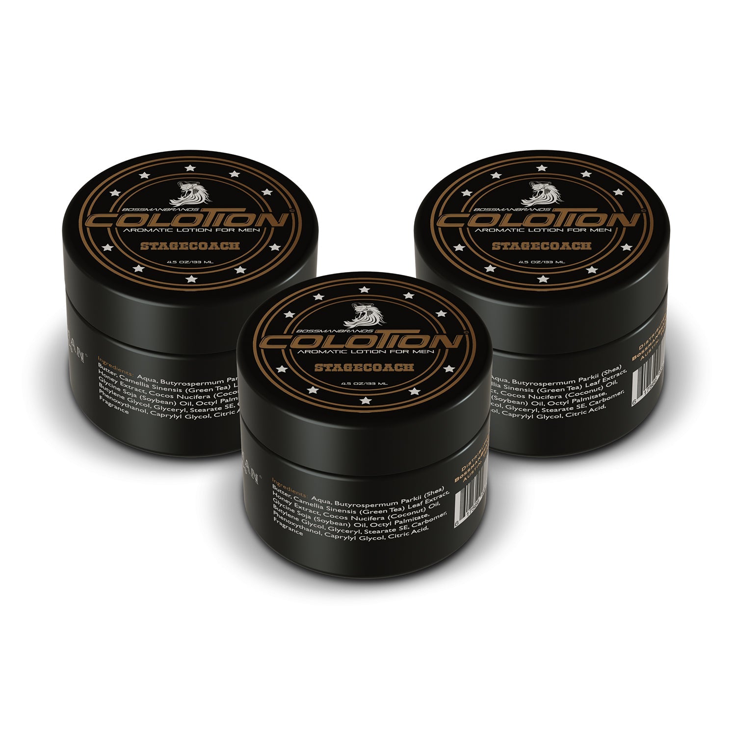 Colotion - Variety Pack (Vetiver X, The Gatsby, Royal Oud, Stagecoach) Bossman Brands