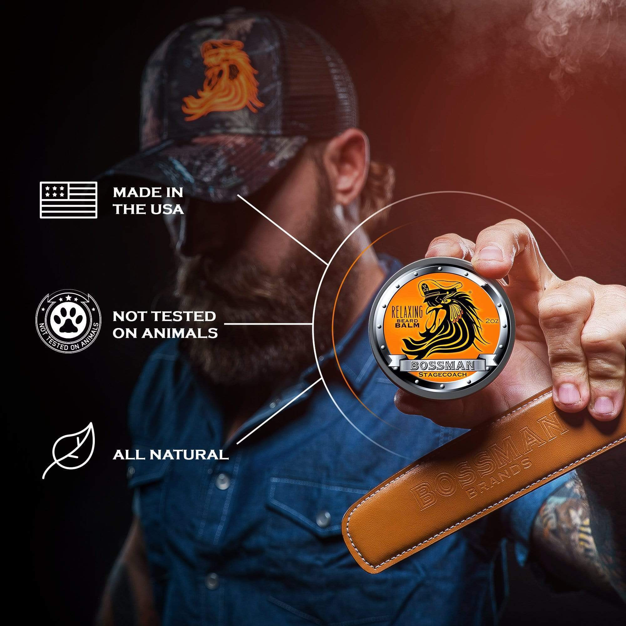 Relaxing Beard Balm Bossman Brands