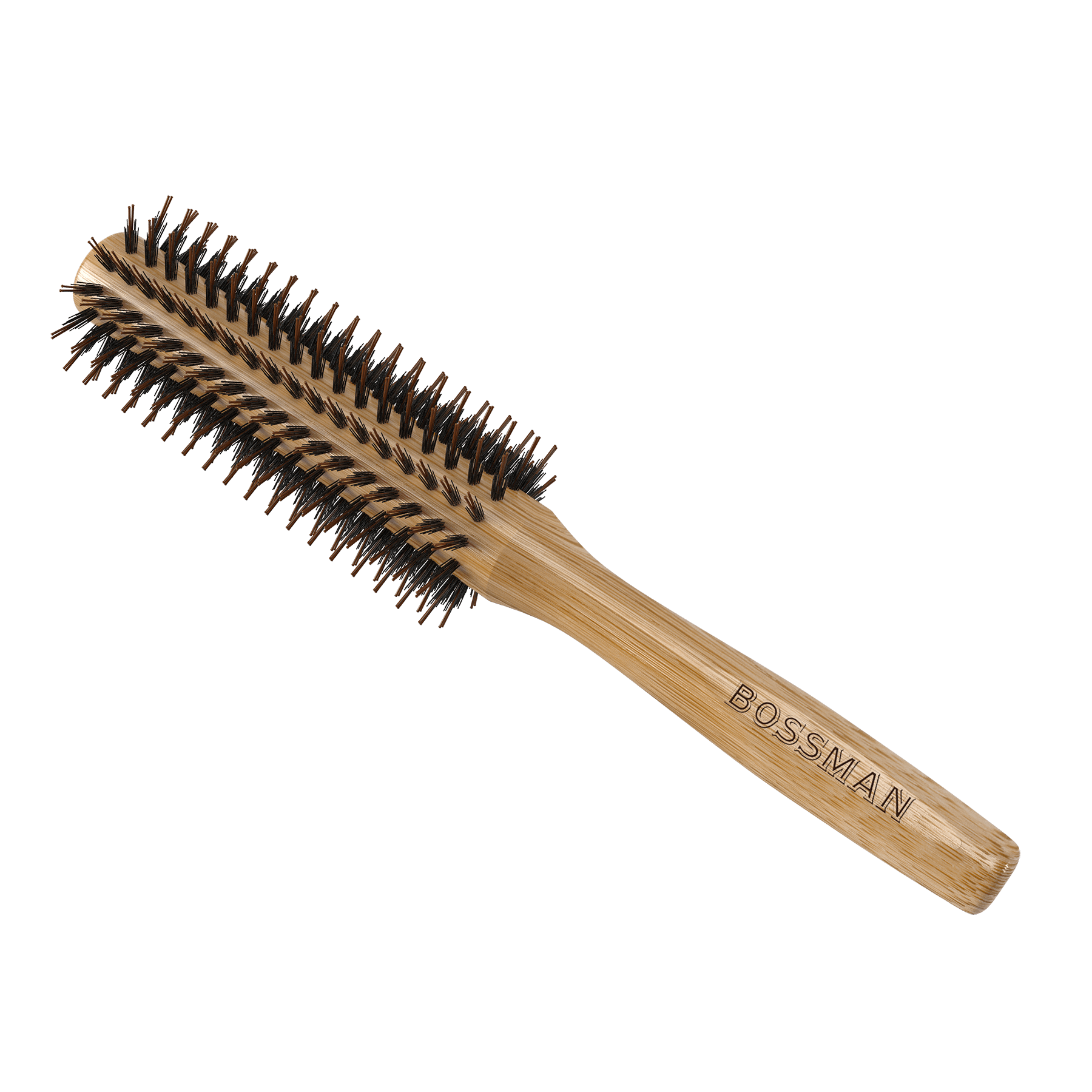 Round Brush | Bossman Round Boar & Nylon Bristle Brush (Round Brushes or Hair Brushes) Bossman Brands