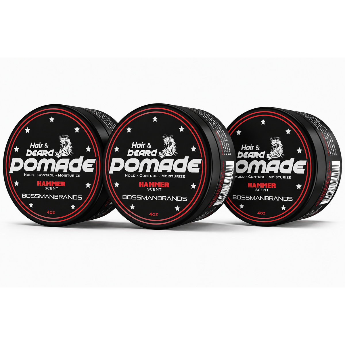 Hair & Beard Pomade, Hammer, 3-pack#Scent_Hammer