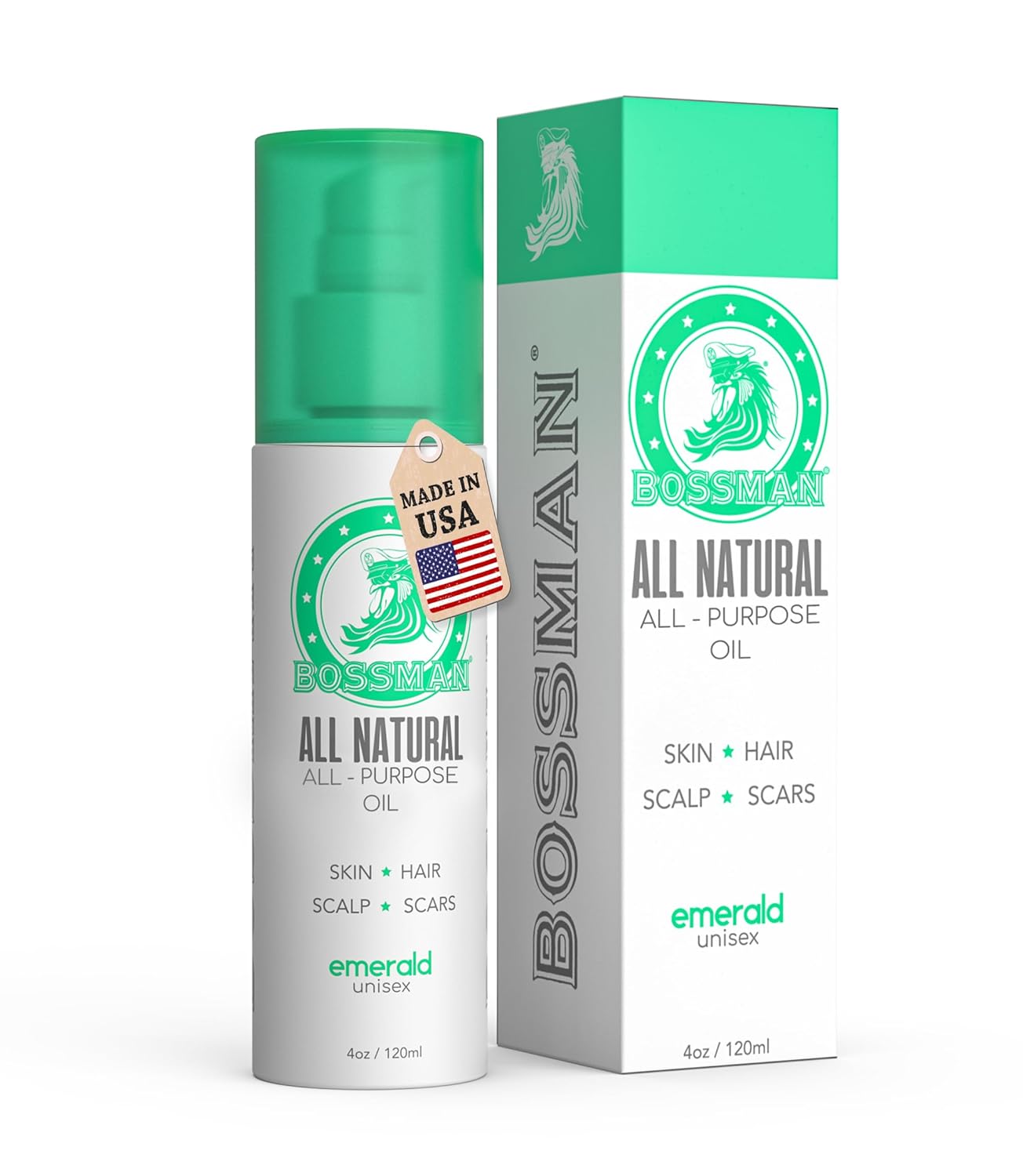 Bossman Skin, Scalp, and Hair Oil - 4 oz