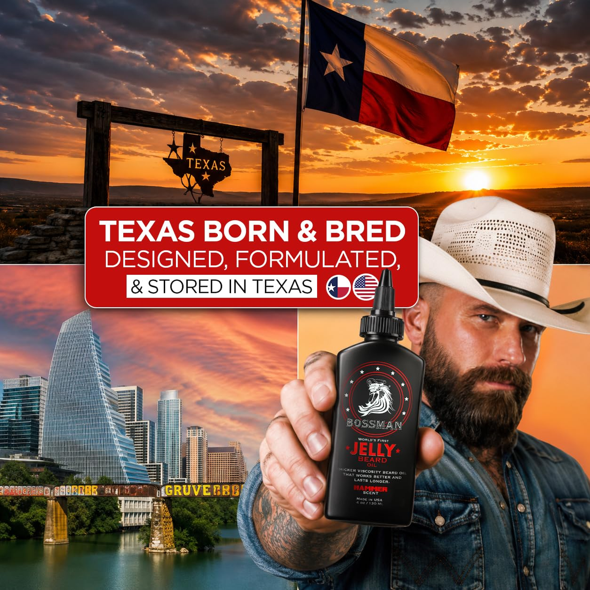 Jelly Beard Oil, Hammer, Texas born and bred#Scent_Hammer