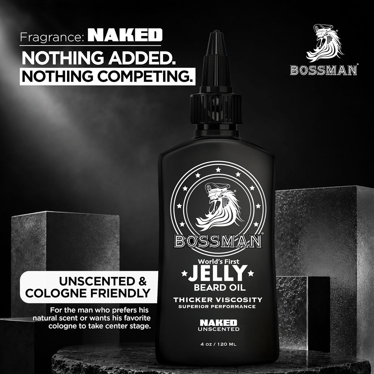 Jelly Beard Oil, Naked, scent card, nothing added nothing competing#Scent_Naked