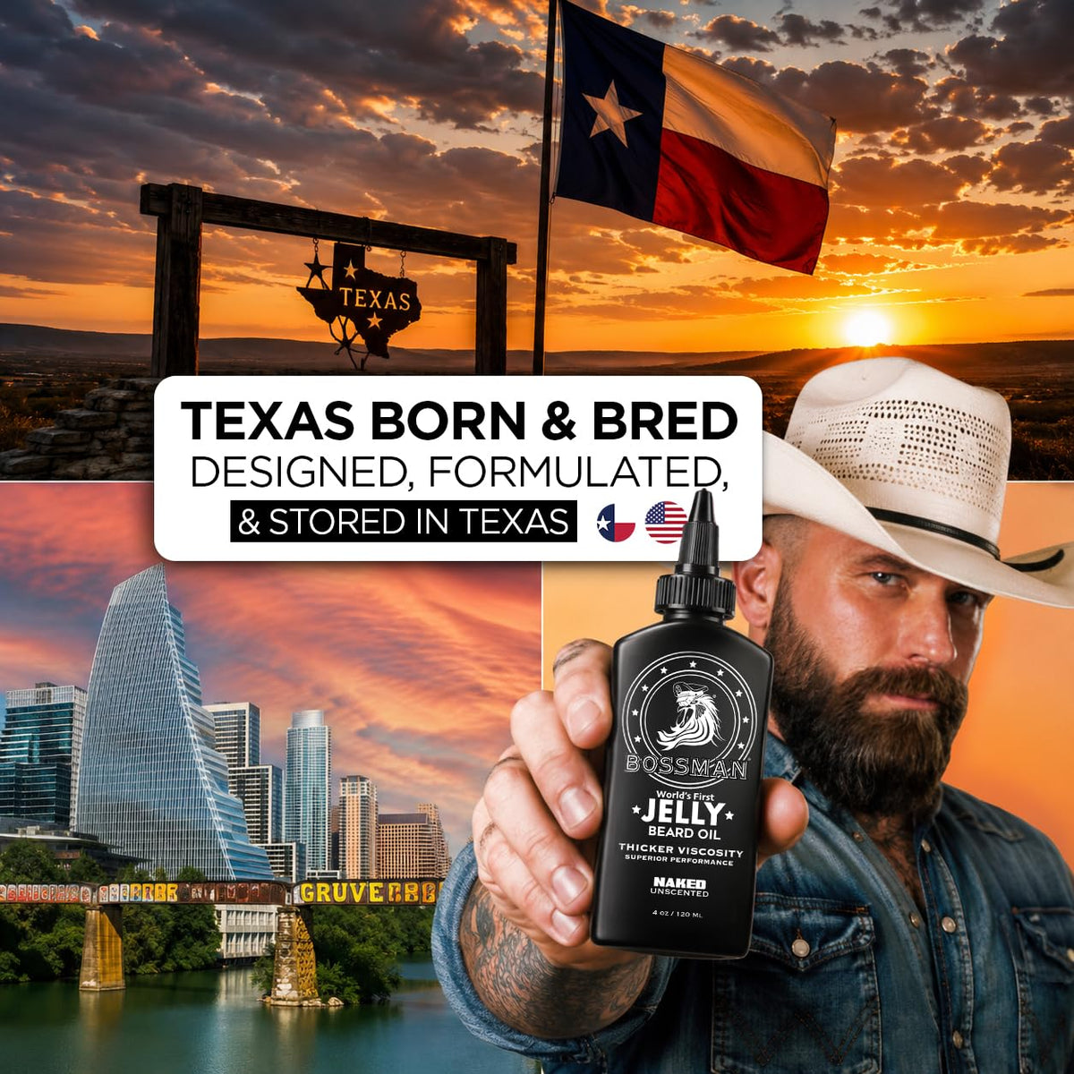 Jelly Beard Oil, Naked, Texas born and bred#Scent_Naked