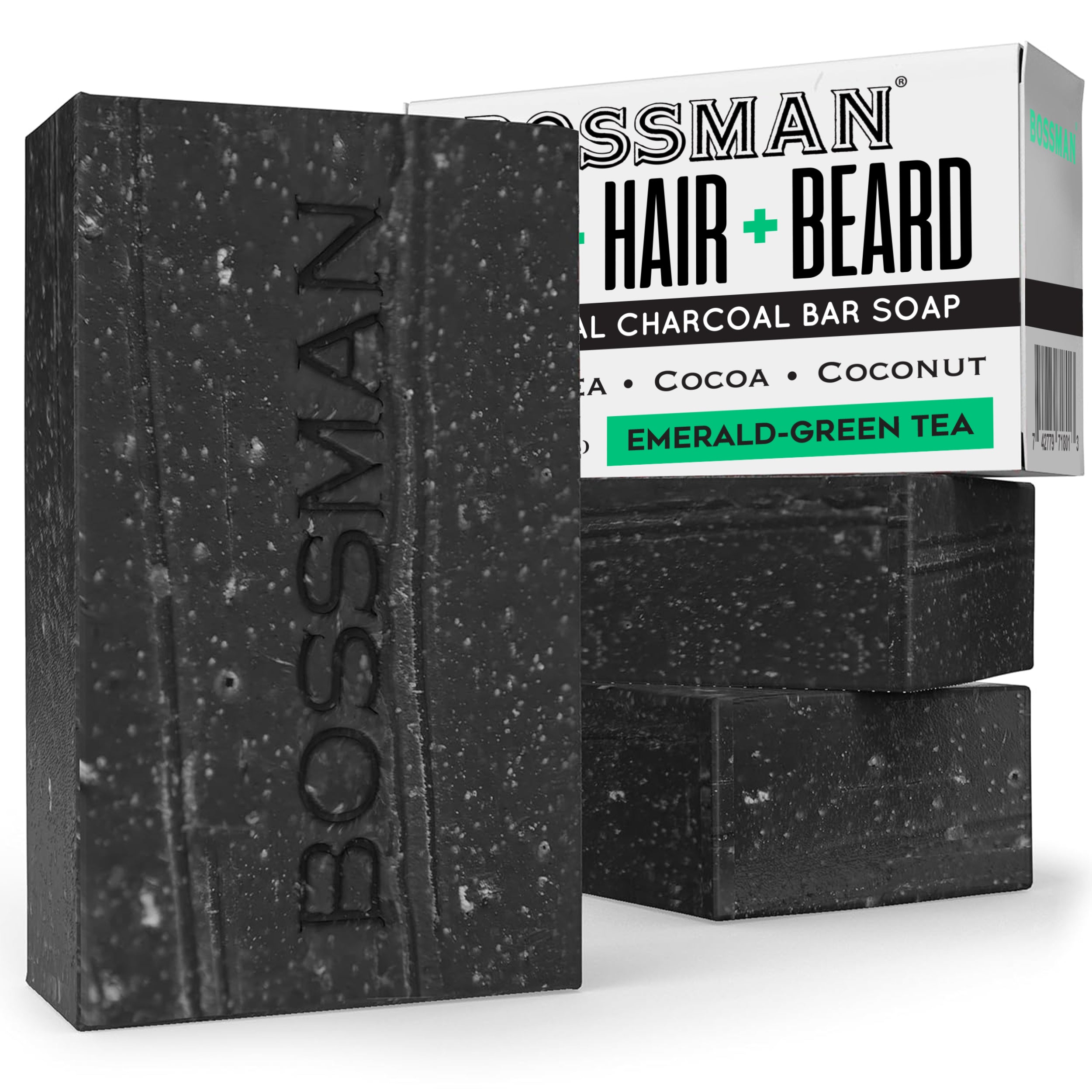 4 in 1 Exfoliating Beard, Hair & Body Soap