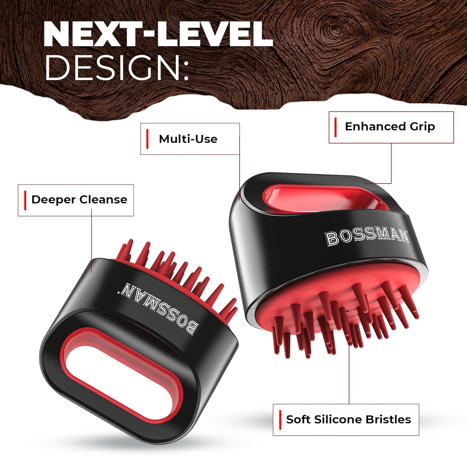 Bossman Titan Shower Scalp Massager.