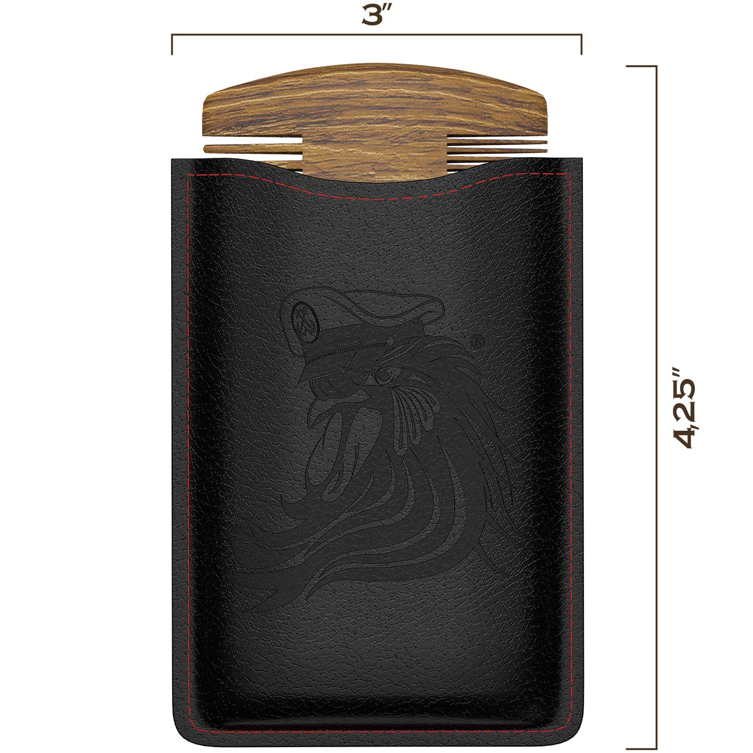 Pocket Size Green Sandalwood Comb