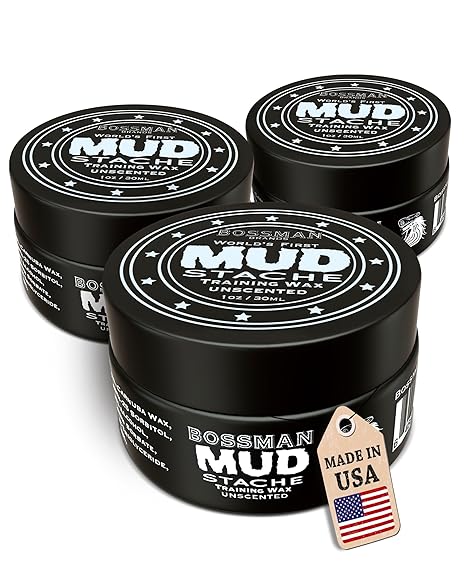 MUDstache®: Beard and Mustache Wax | Bossman Brands