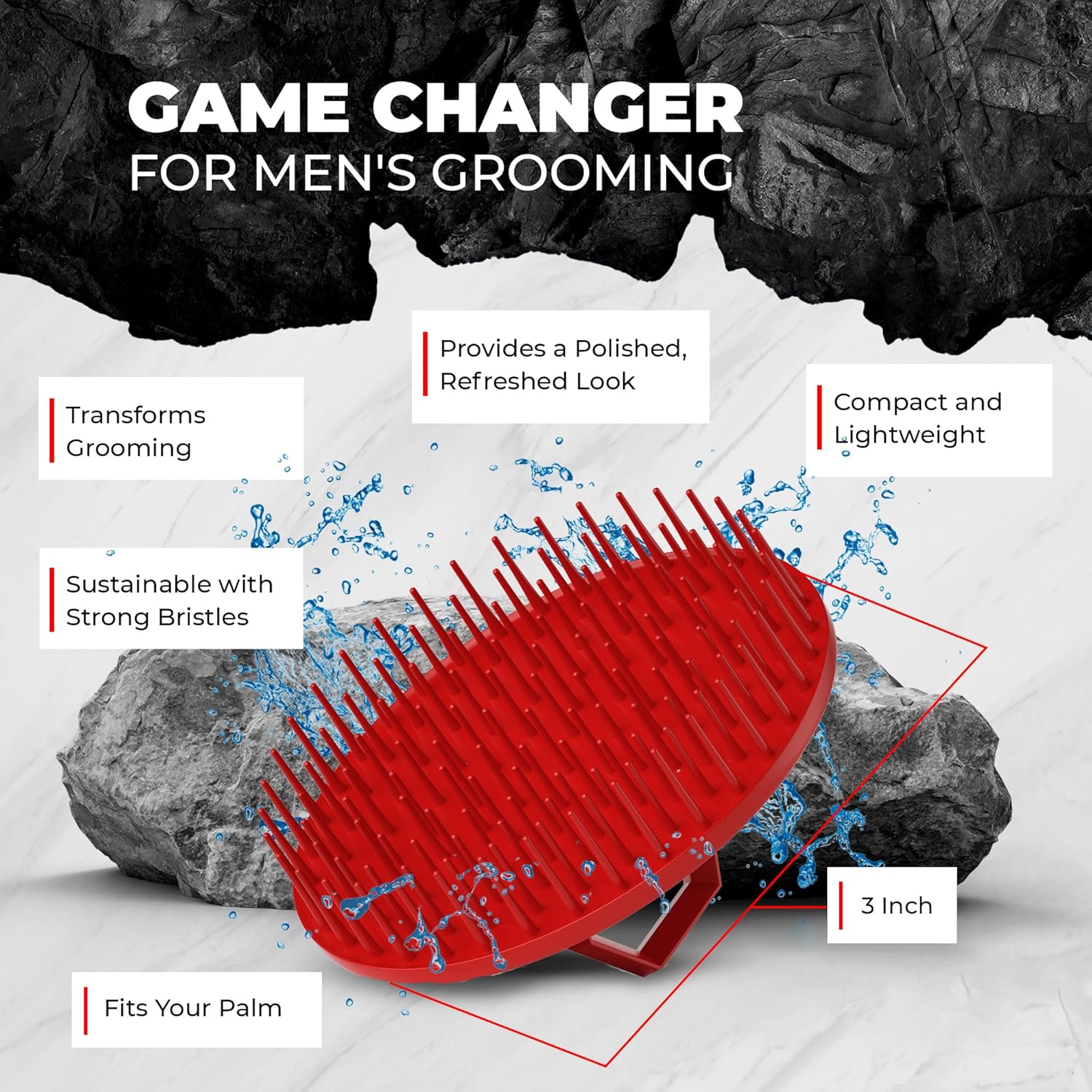 Beard & Scalp Shampoo Shower Brush