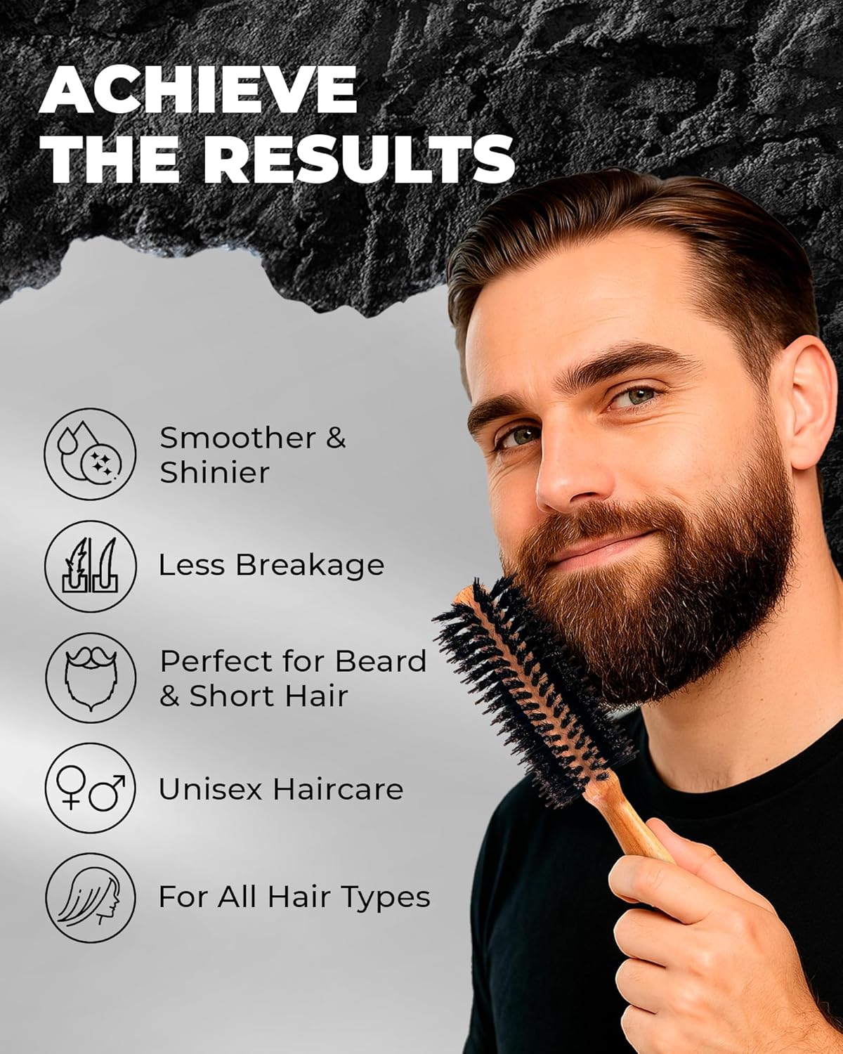 Round Brush | Round Boar & Nylon Bristle Brush