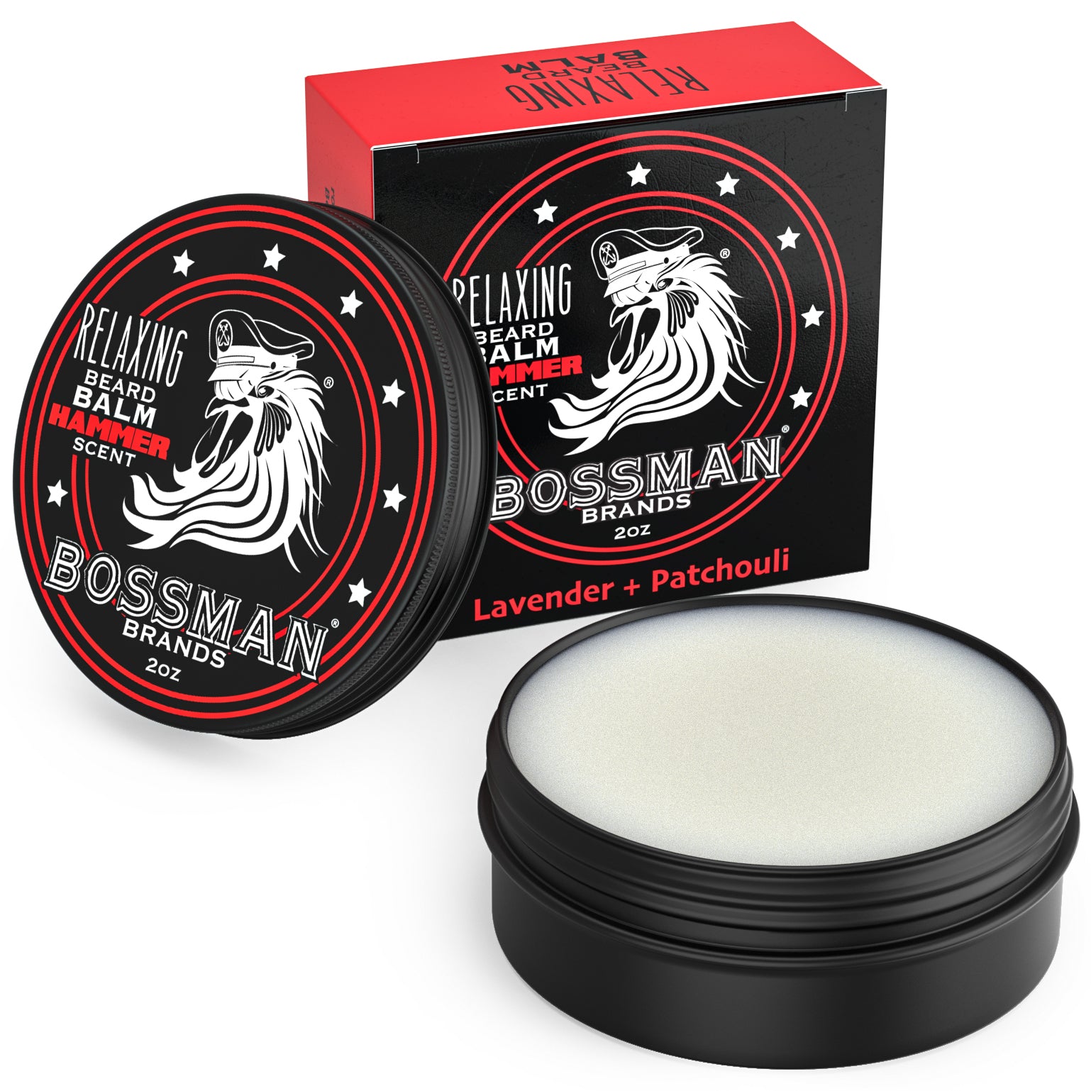 Relaxing Beard Balm - 6 Pack (Magic, Stagecoach, Hammer, Gold, Vetiver)