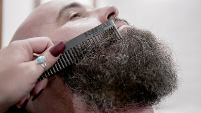 Bossman Brands Metal Beard & Mustache Comb