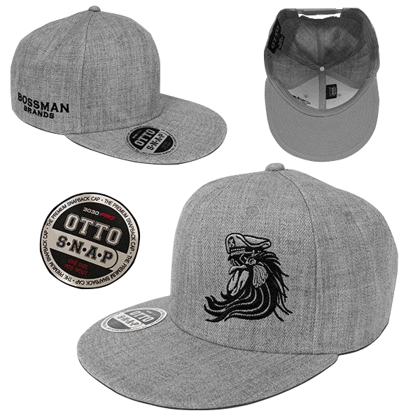 Bossman Heather Grey Snapback Hat Online | Bossman Brands