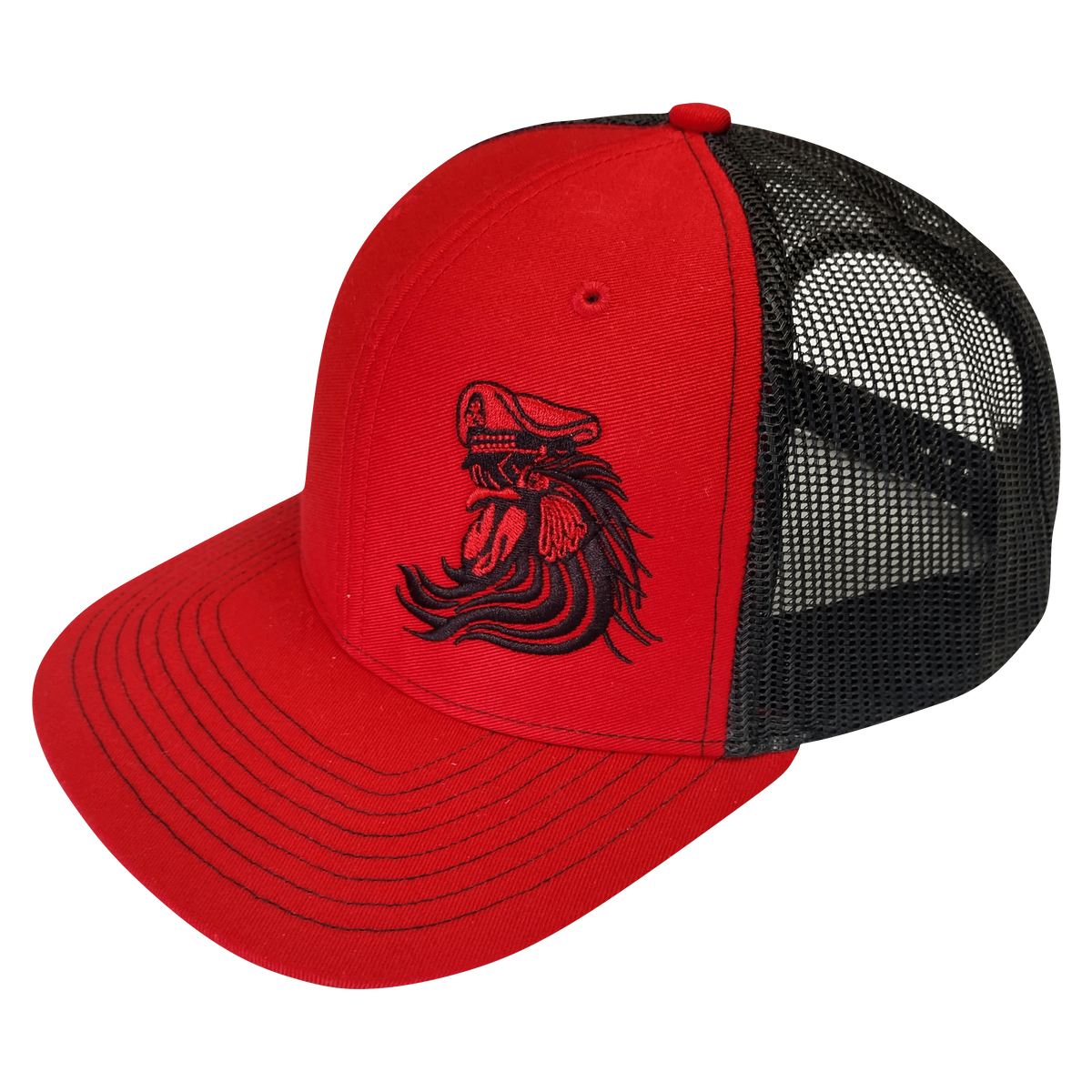 ★AEAE★ WEB LOGO MESH CAP [RED/BLACK] Bossman Red & Black Mesh Hat Online | Bossman Brands
