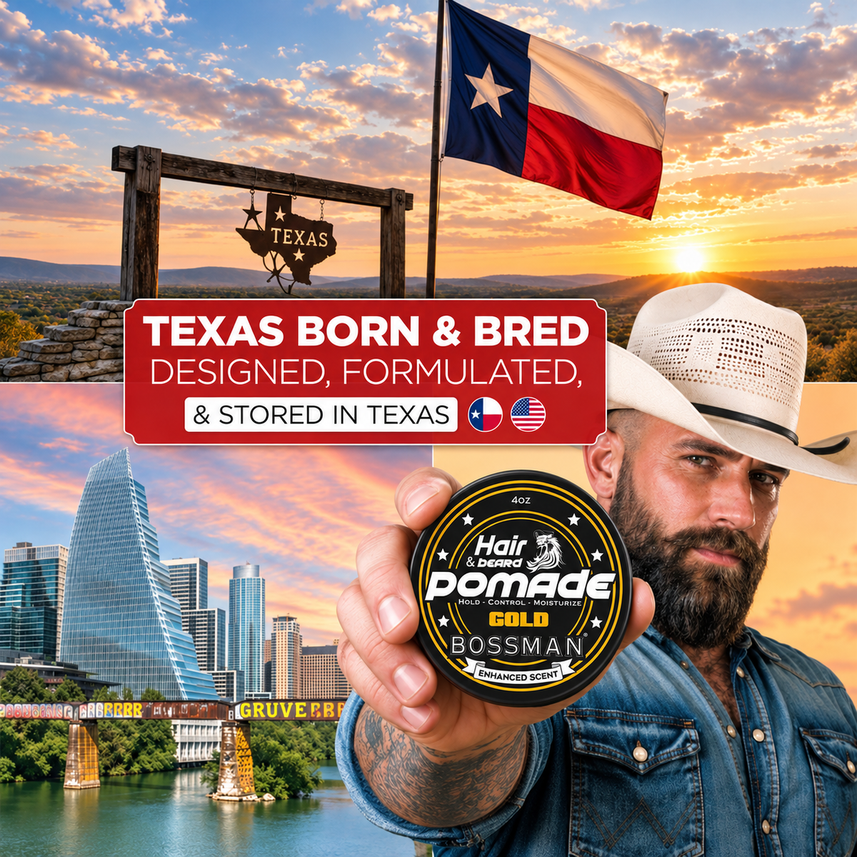 Hair & Beard Pomade, Texas born and bred