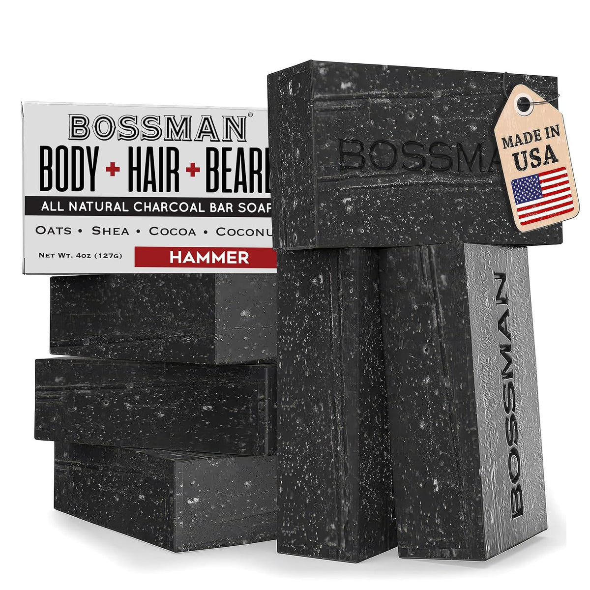 Bossman Bar Soap, Hammer, 6-pack#Scent_Hammer
