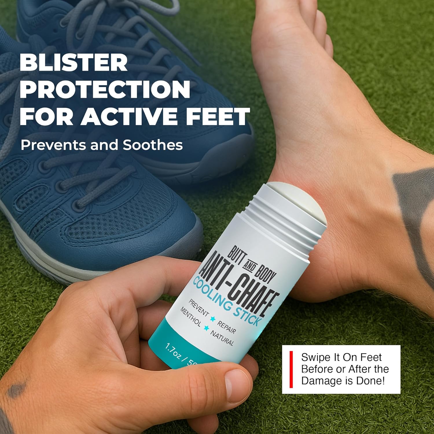 Butt & Body Cooling Anti-Chafe Stick with Menthol