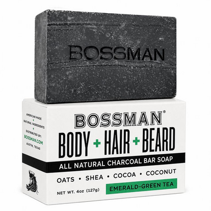 4 in 1 Exfoliating Beard, Hair & Body Soap