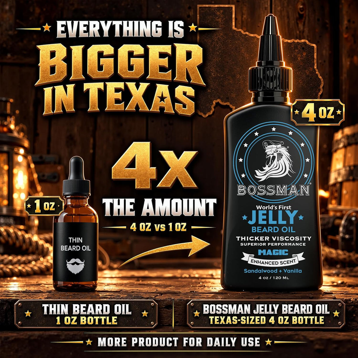 Jelly Beard Oil, Magic, bigger in Texas, 4x the amount#Scent_Magic